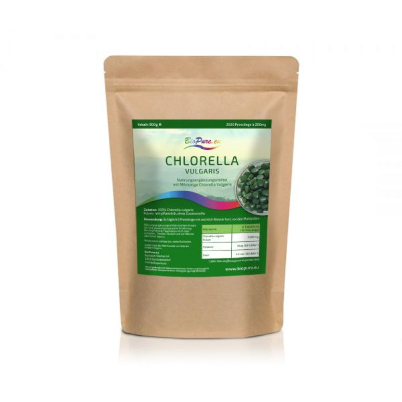 Chlorella vulgaris Presslinge 500g